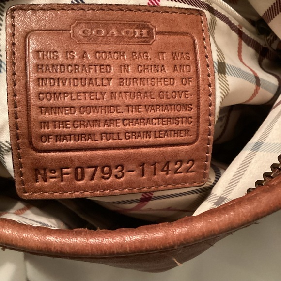 Vintage Coach, Bleecker, Tattersall Duffel Saddle bucket bag, 11422 - Picture 2 of 14